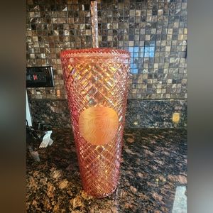 Starbucks Rose Gold Jeweled Tumbler